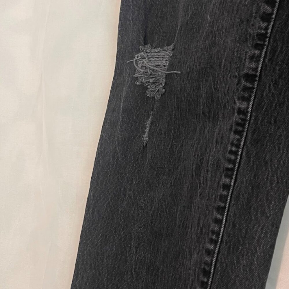 Black Denim Mom Jeans | High Waist - Picture 7 of 9